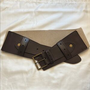 Banana Republic Spiaggia Waist Belt, Sz M/L, Dark Brown